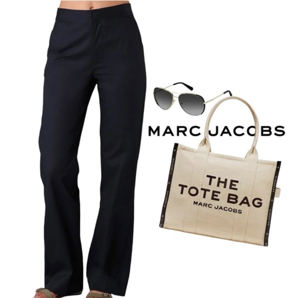 NWT MARC BY MARC JACOBS NORMANDY BLUE TROUSERS PANTS SZ 4 - Picture 2 of 6